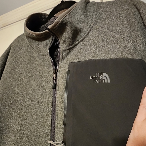 The North Face mens fleece jacket grey size XXL - Picture 3 of 9